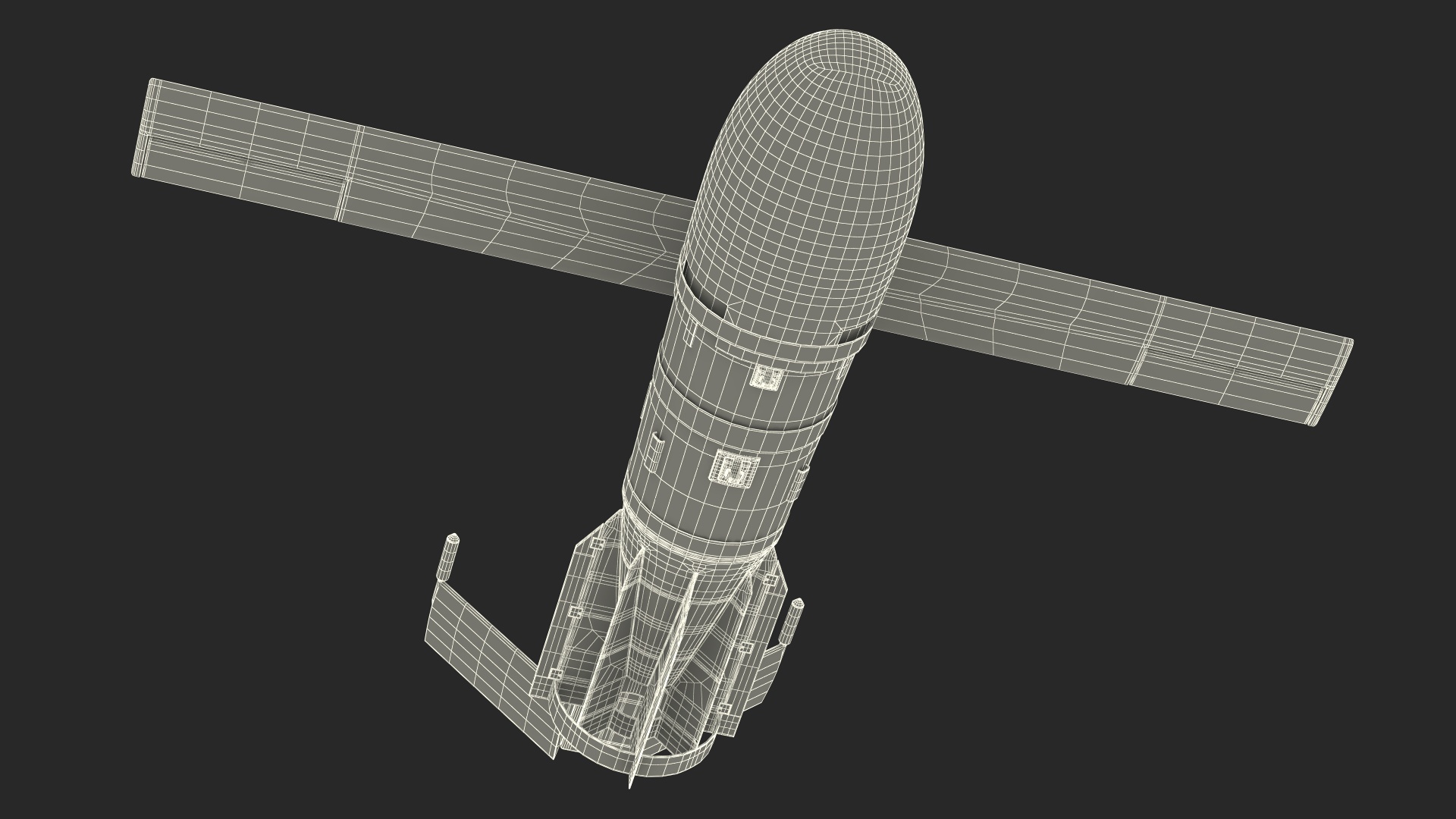 3D model Russian FAB 3000 Air Bomb with UMPK
