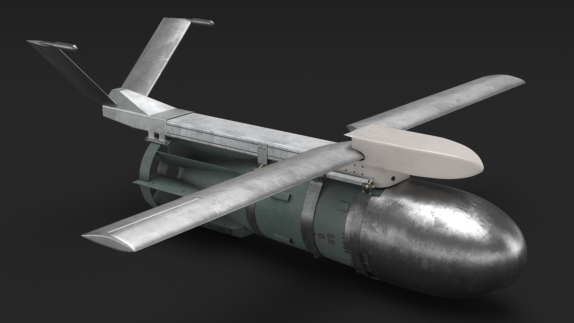 3D model Russian FAB 3000 Air Bomb with UMPK