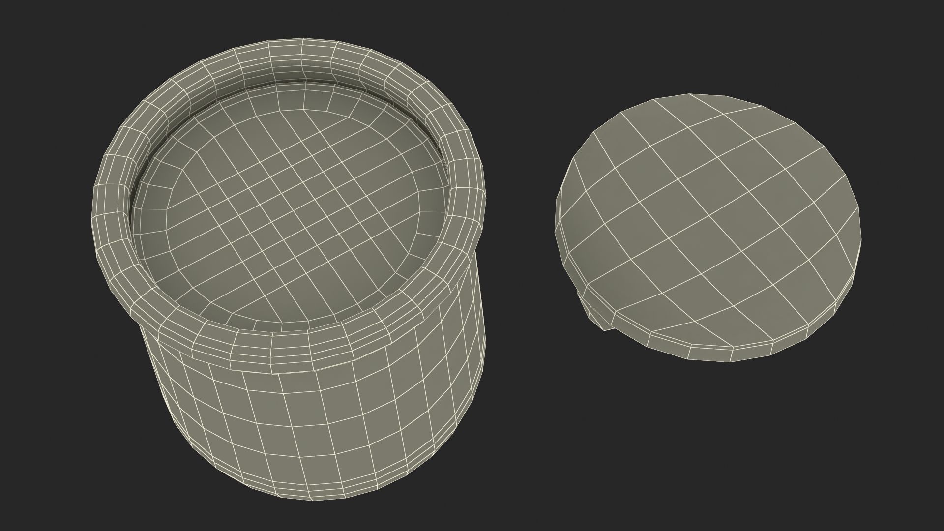 3D Glass Strawberry Yogurt Container model