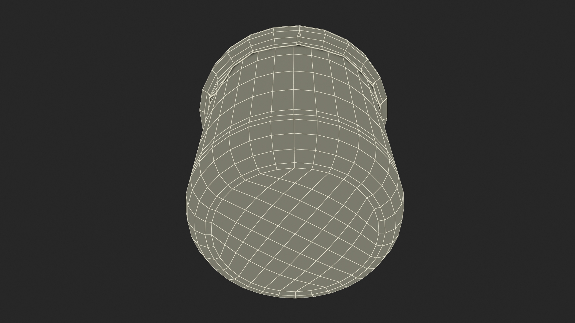 3D Glass Strawberry Yogurt Container model