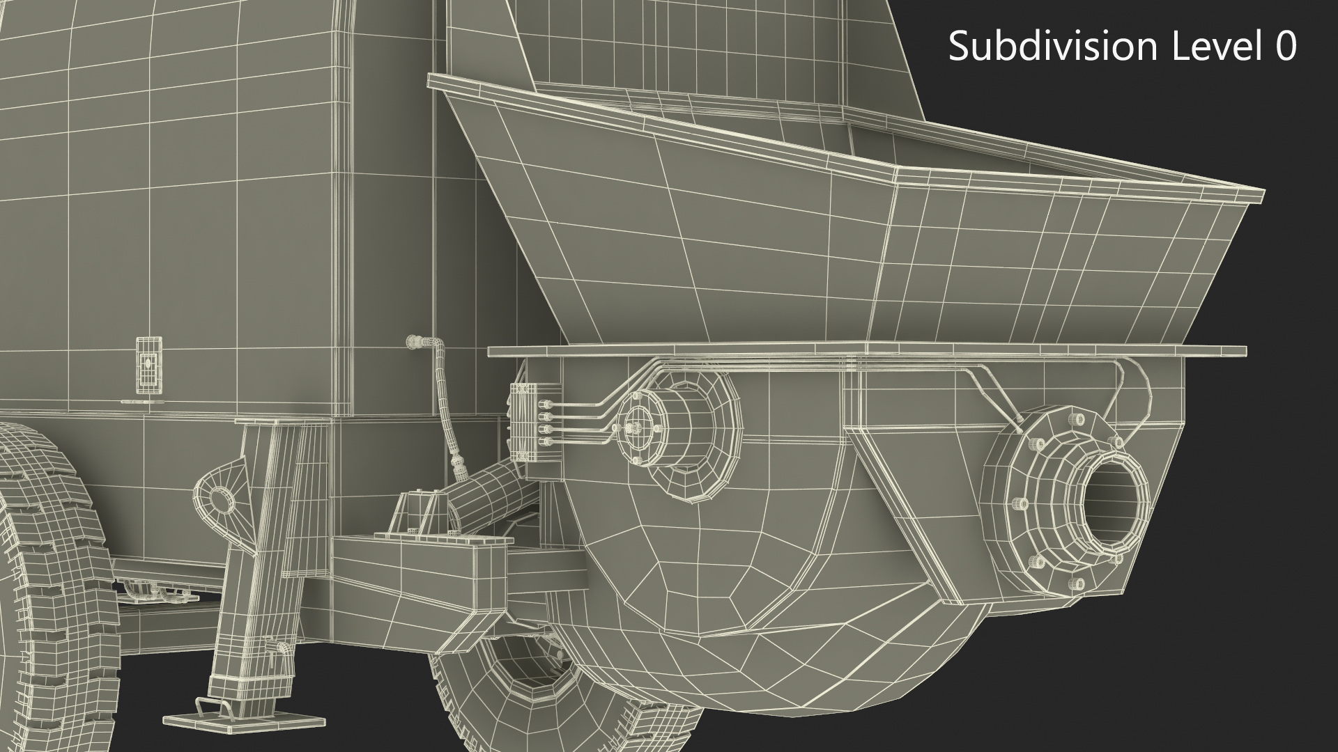 Portable Concrete Pump HBTS80 3D model