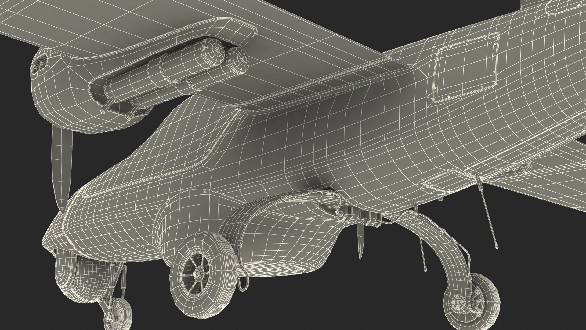 3D Tekever AR5 UAS Rigged for Maya