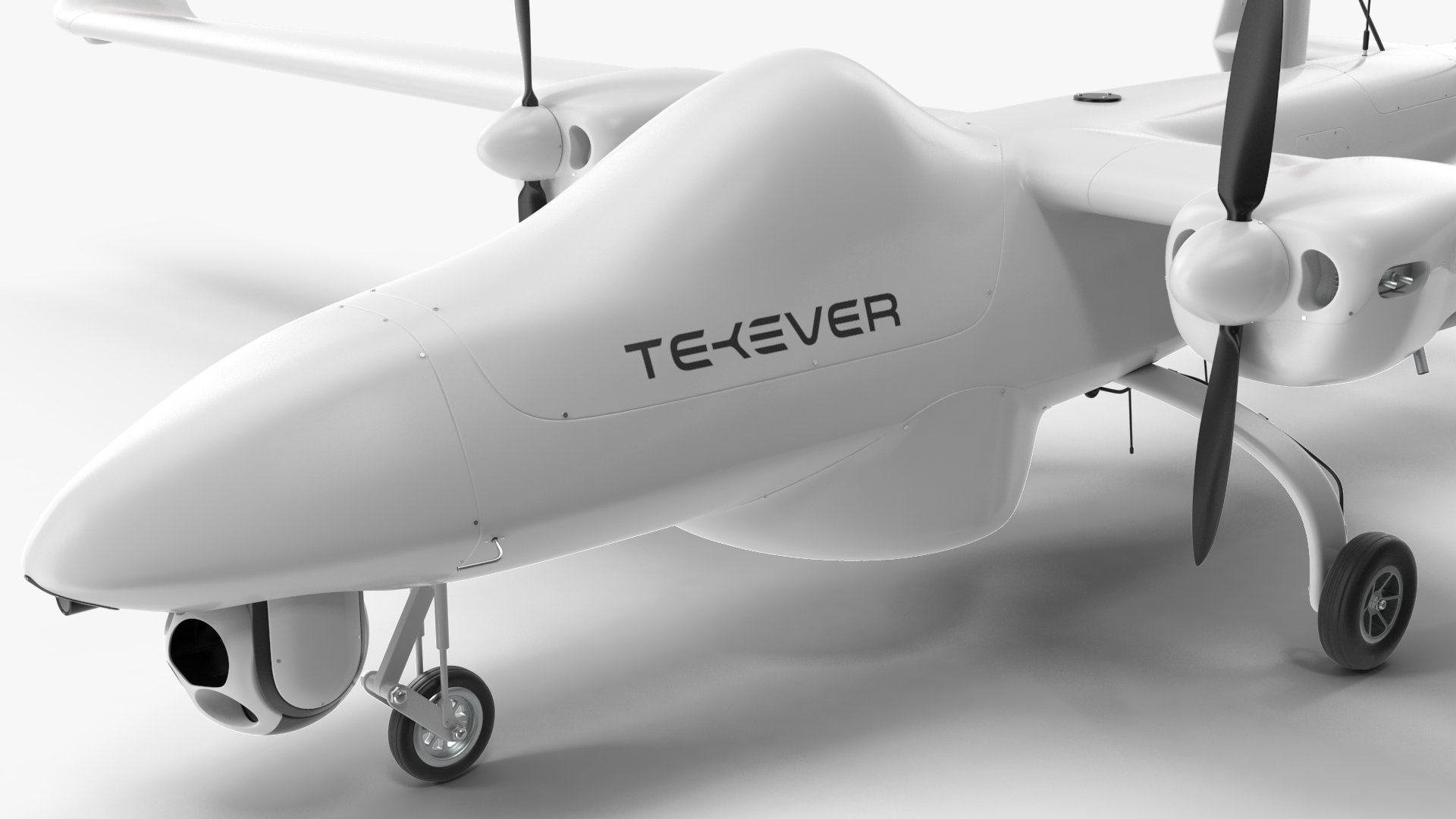 3D Tekever AR5 UAS Rigged for Maya