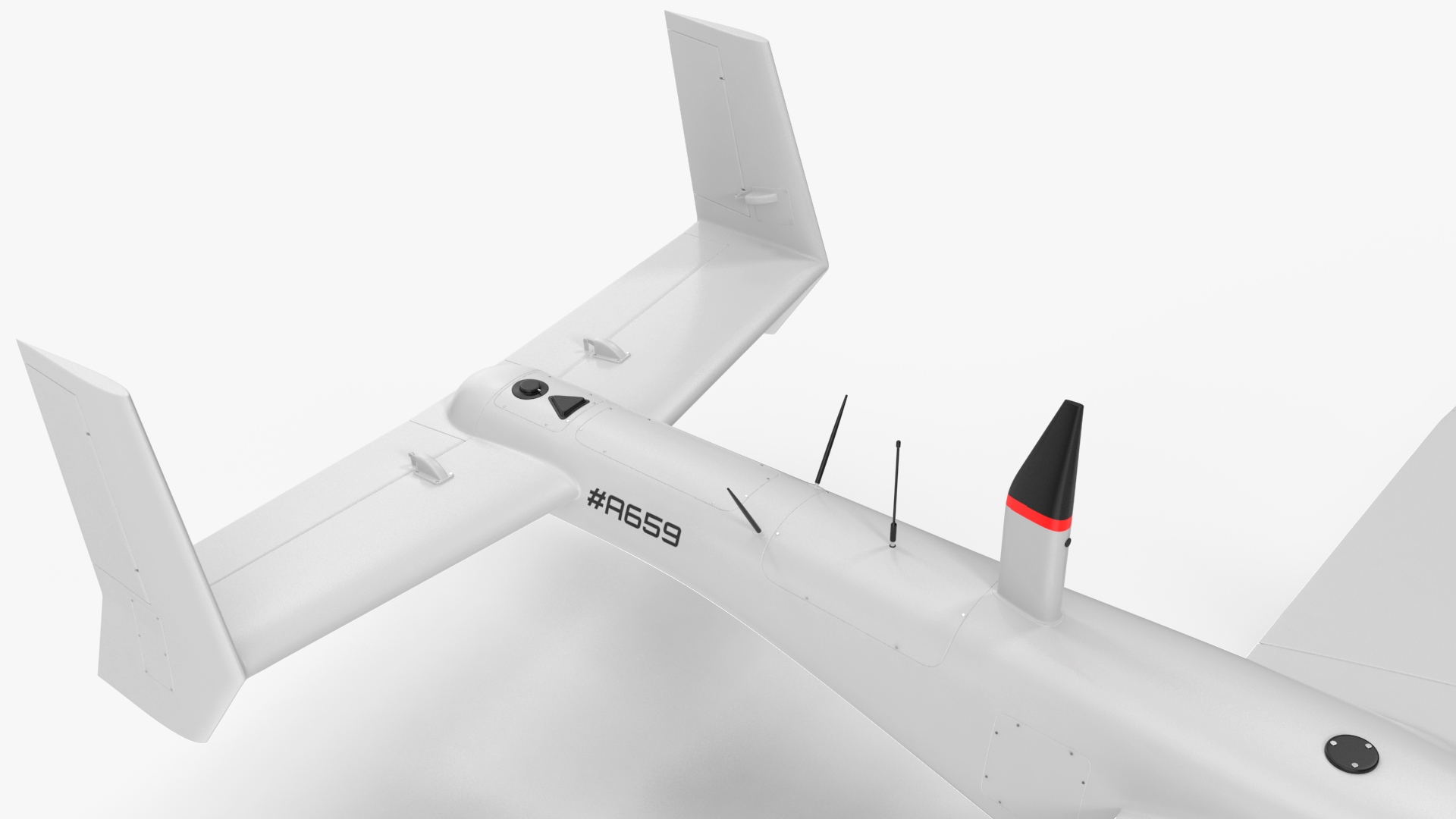3D Tekever AR5 UAS Rigged for Maya