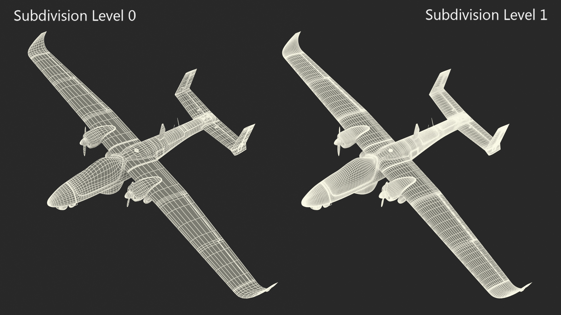 3D Tekever AR5 UAS Rigged for Maya