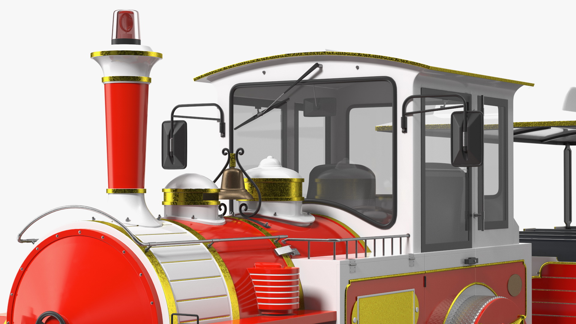 3D model Tourist Train Rigged