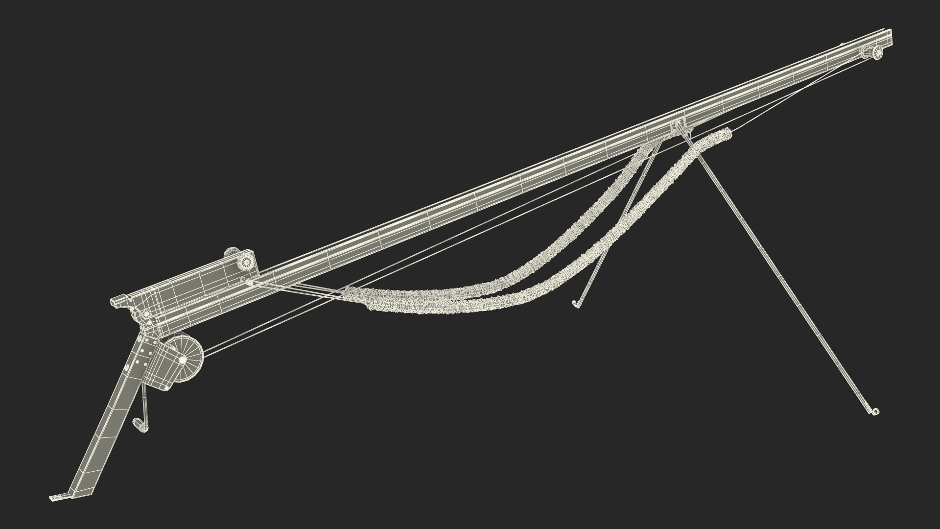 3D UAV Bungee Catapult Launcher model