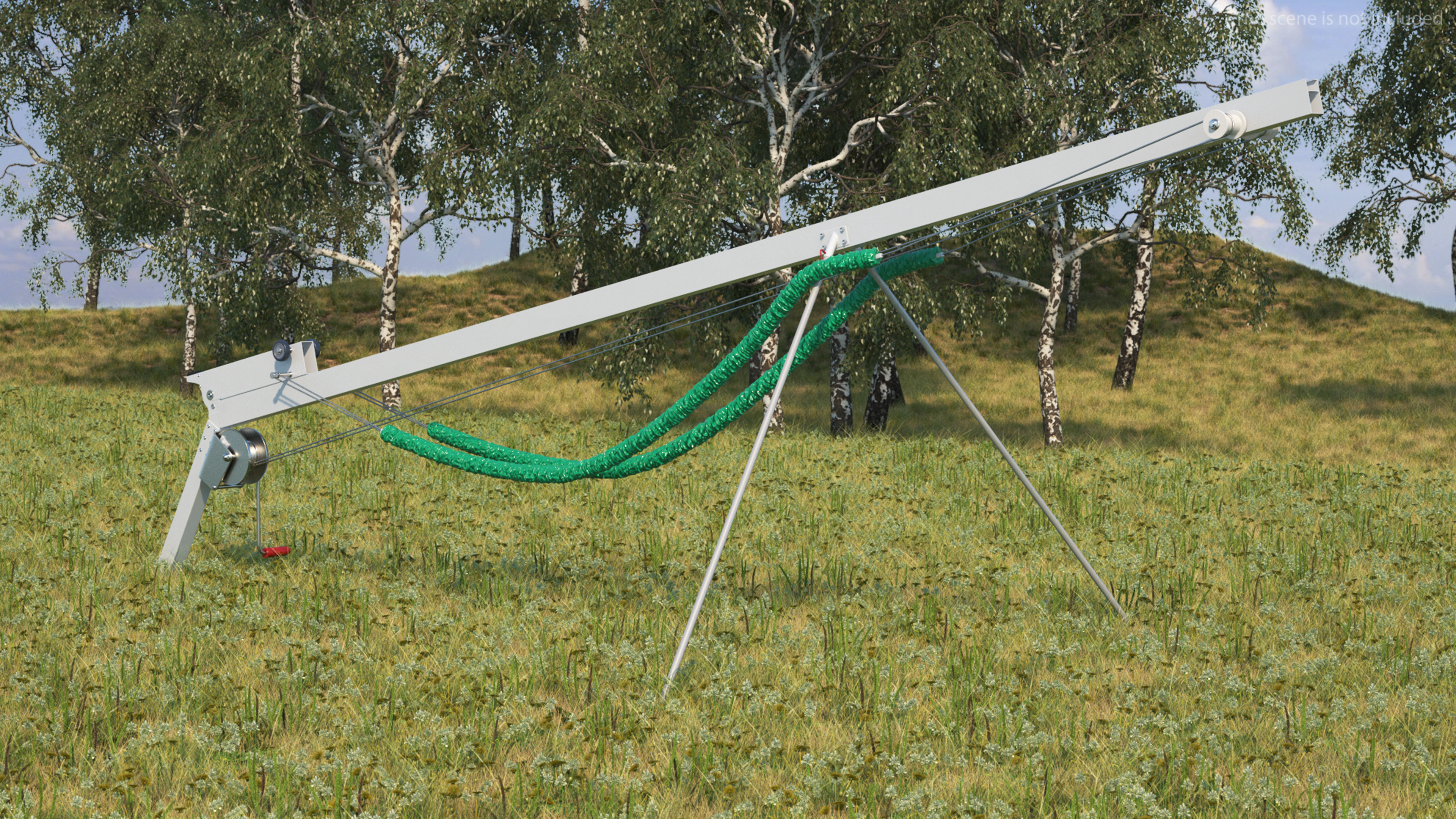 3D UAV Bungee Catapult Launcher model