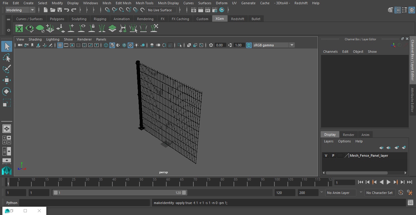 3D Mesh Fence Panel