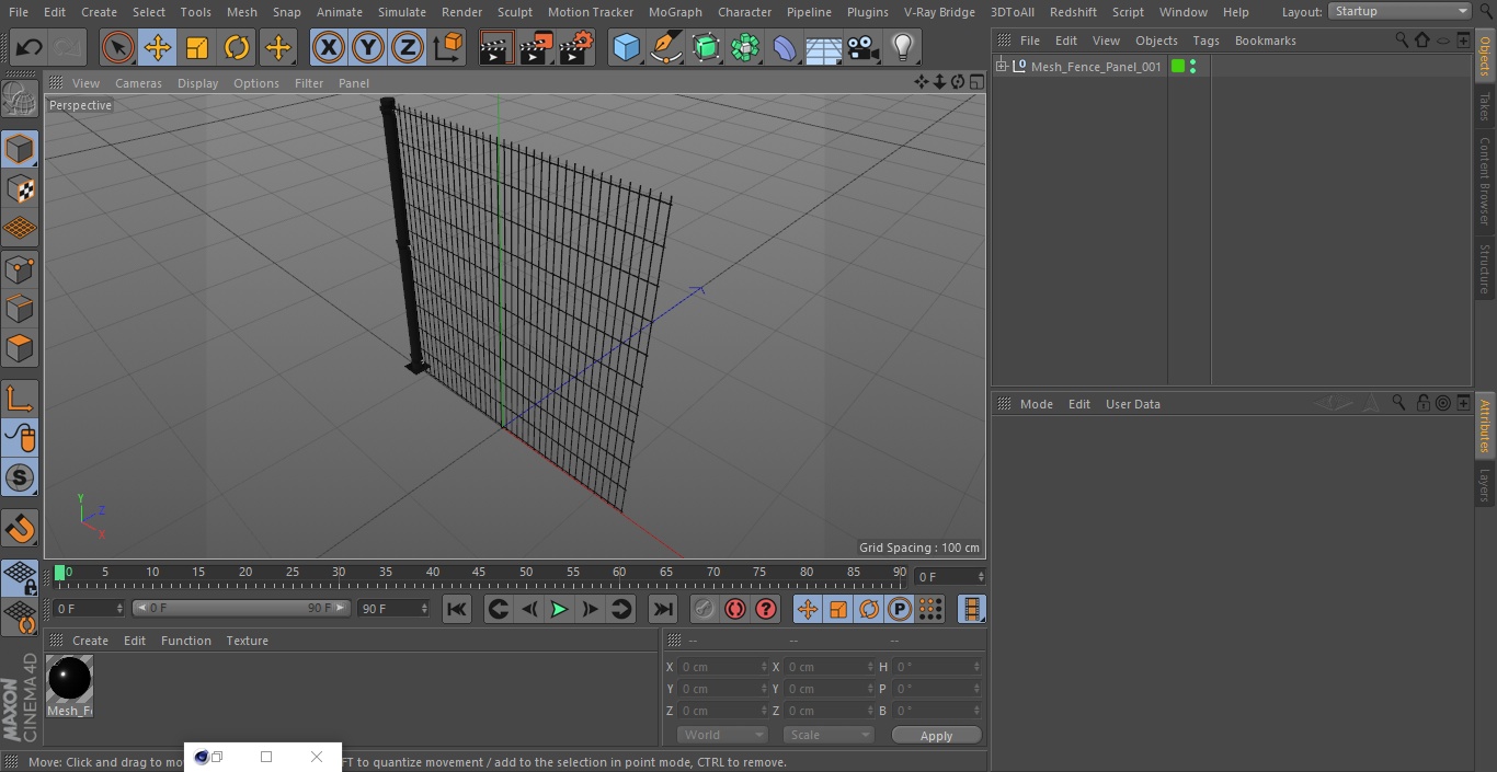 3D Mesh Fence Panel