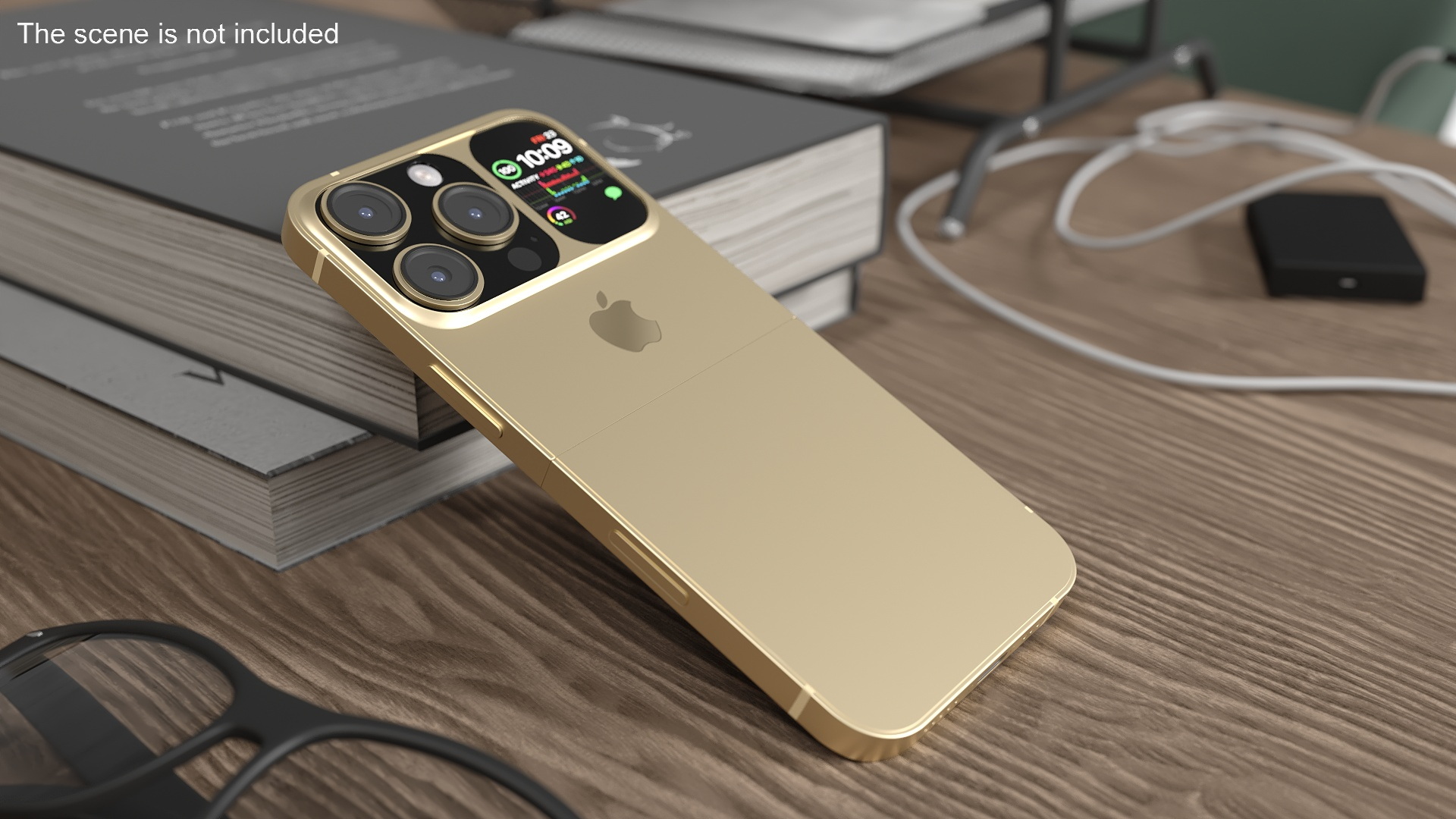 3D iPhone Flip Luxe Gold