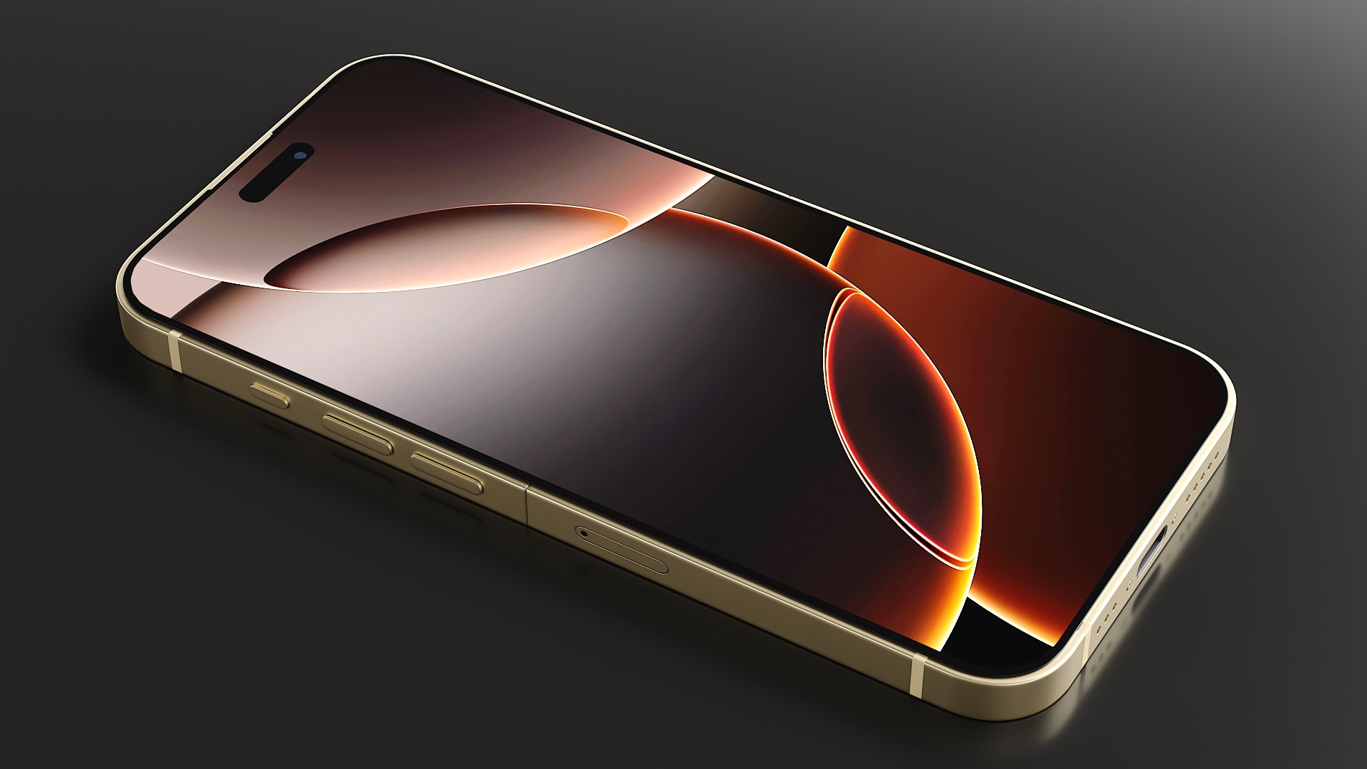 3D iPhone Flip Luxe Gold