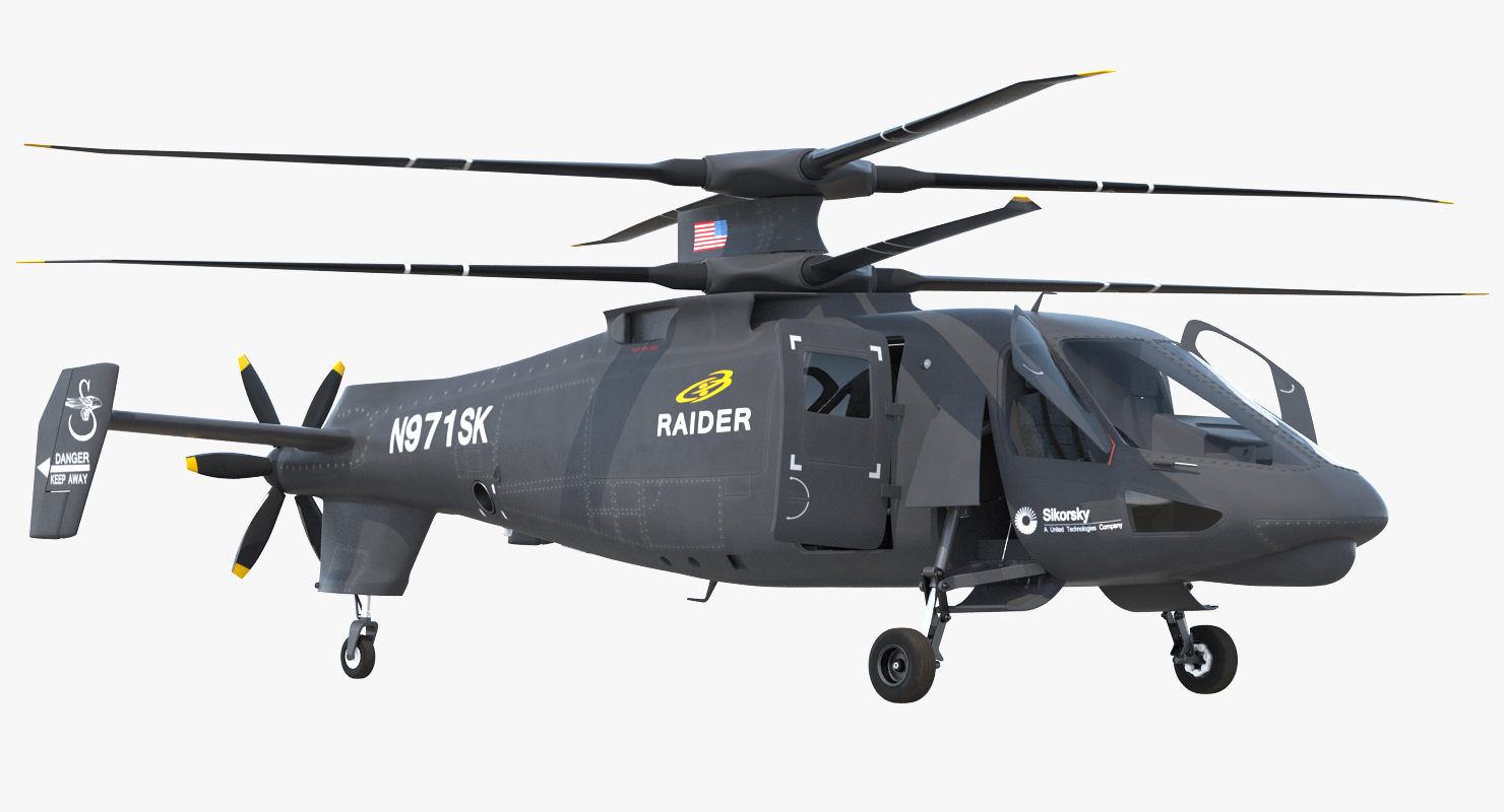 3D Sikorsky S97 Raider Rigged