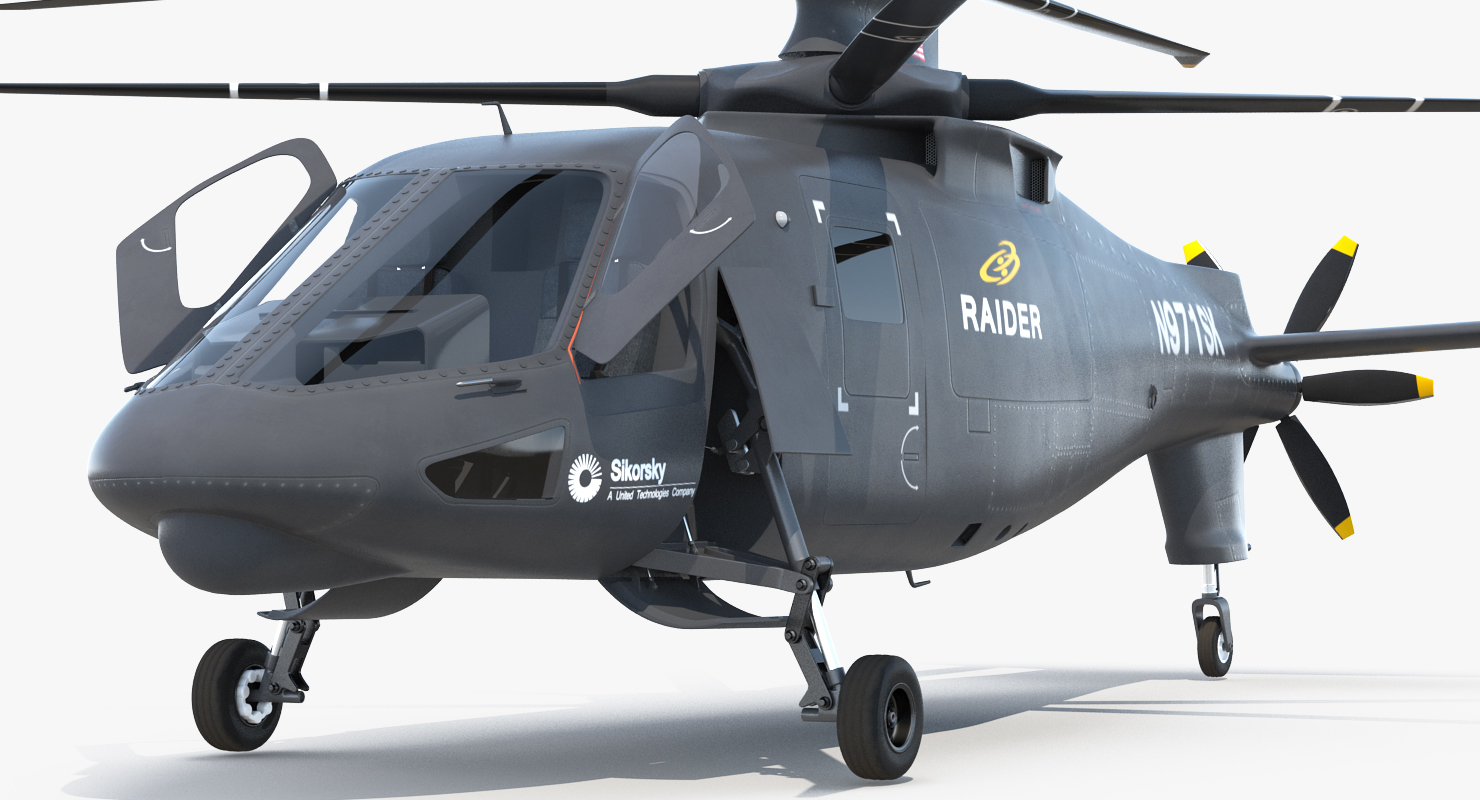3D Sikorsky S97 Raider Rigged