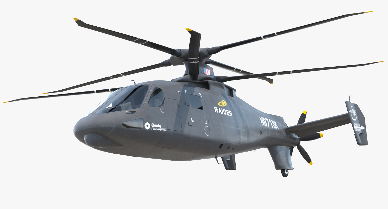 3D Sikorsky S97 Raider Rigged