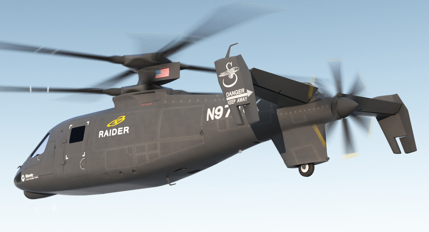 3D Sikorsky S97 Raider Rigged