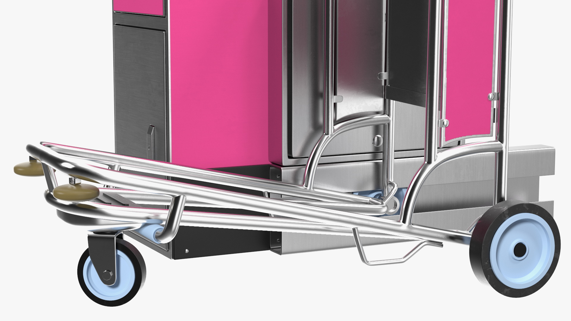 3D Airport Luggage Carts Management Equipment with Carts model