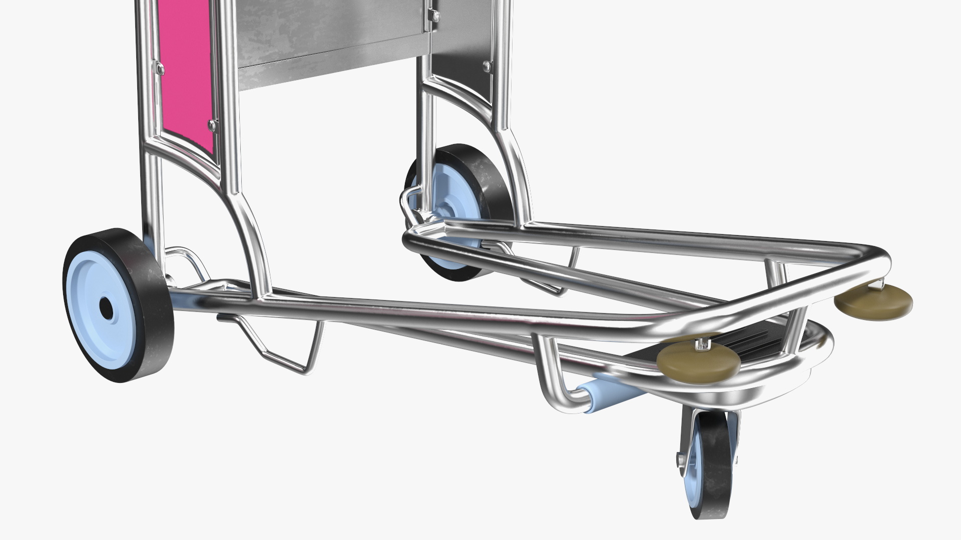 3D Airport Luggage Carts Management Equipment with Carts model
