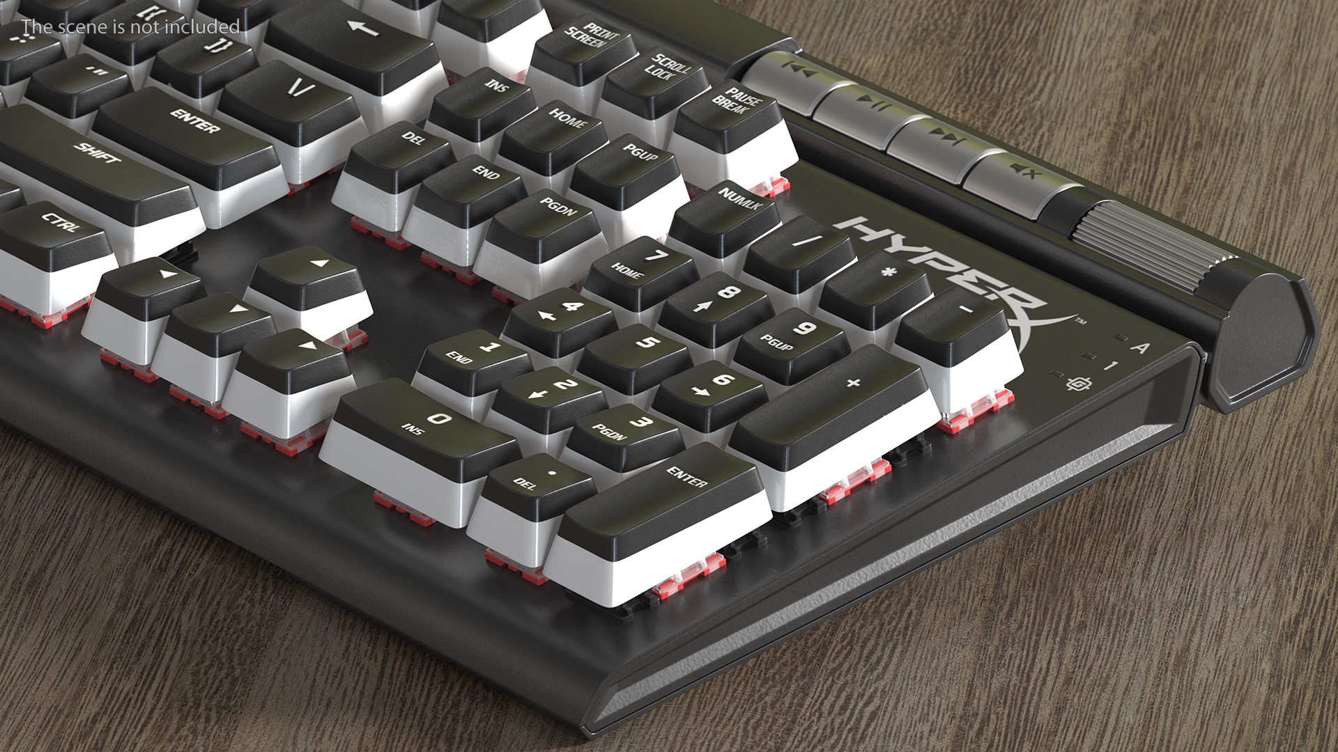 3D HyperX Alloy Elite RGB Gaming Keyboard model