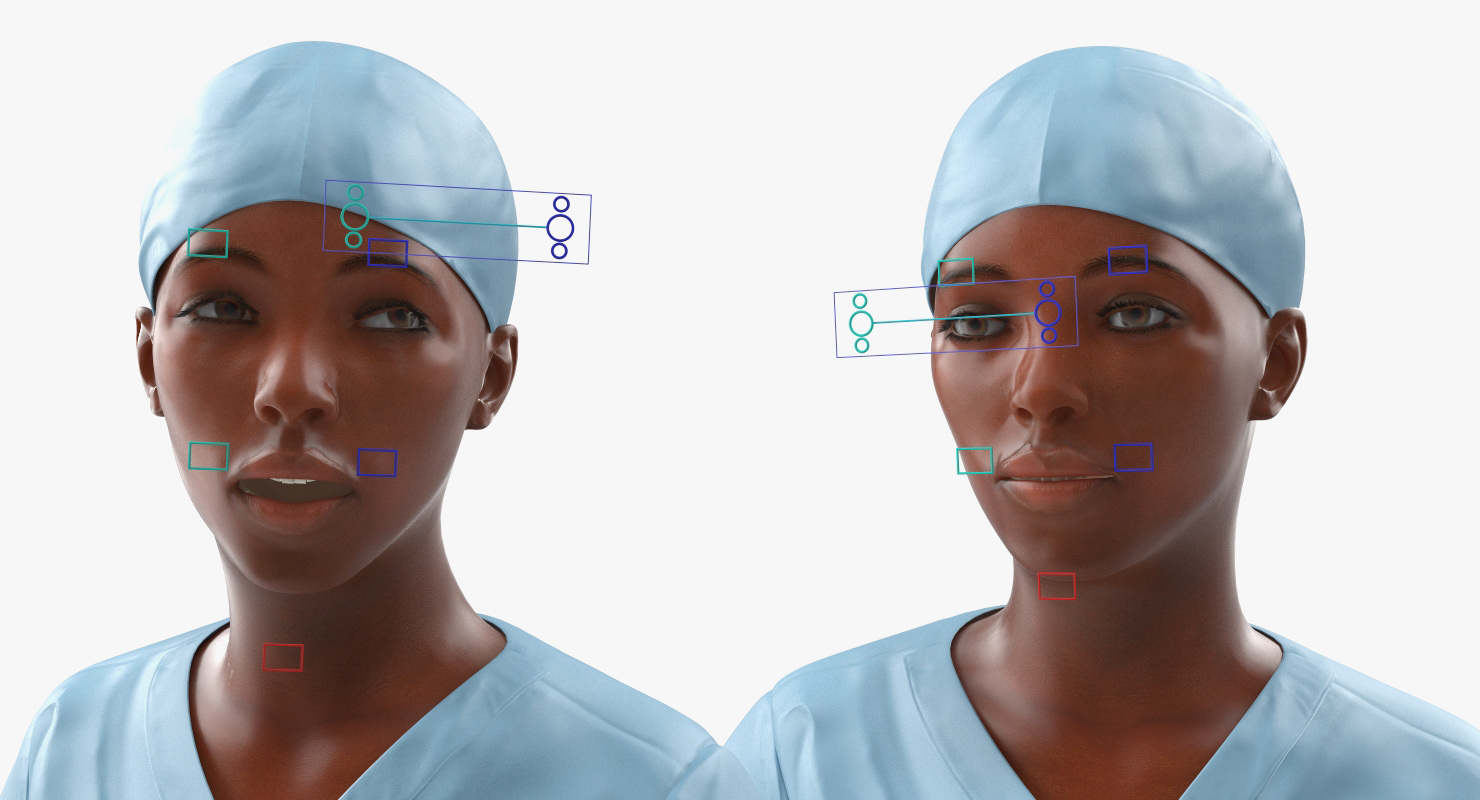 3D model Dental X Ray Scaner with Doctor and Patient Rigged