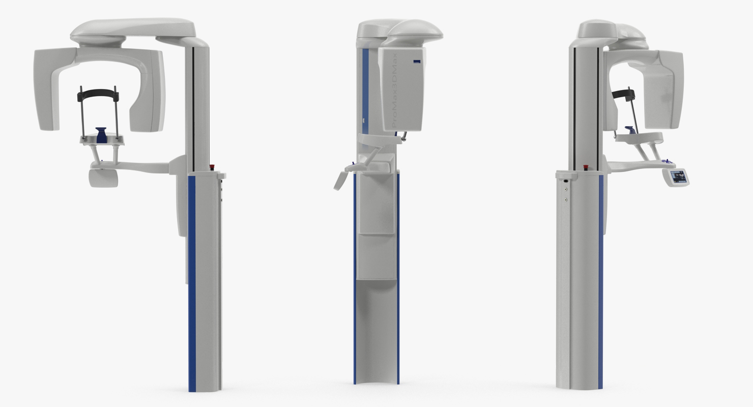3D model Dental X Ray Scaner with Doctor and Patient Rigged