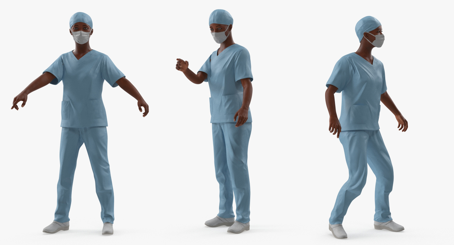 3D model Dental X Ray Scaner with Doctor and Patient Rigged