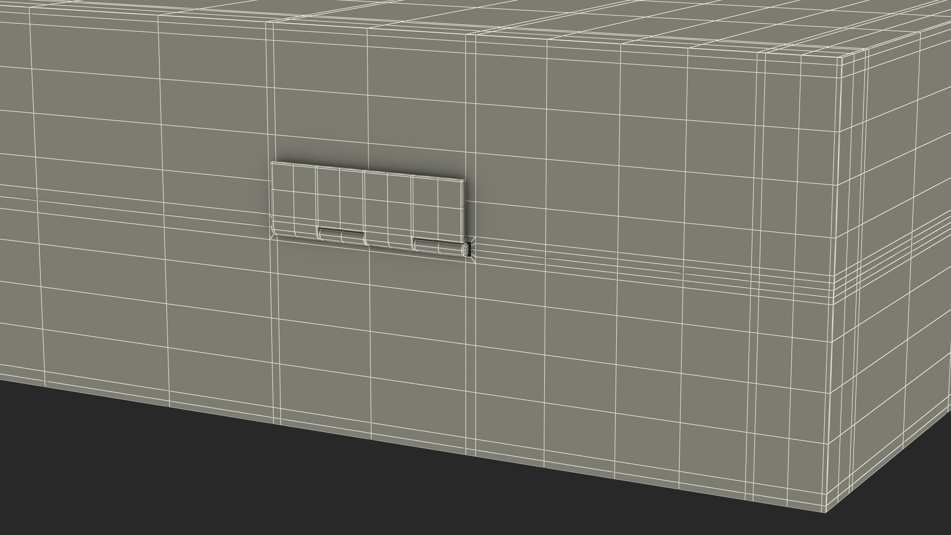 Empty Wooden Case 3D
