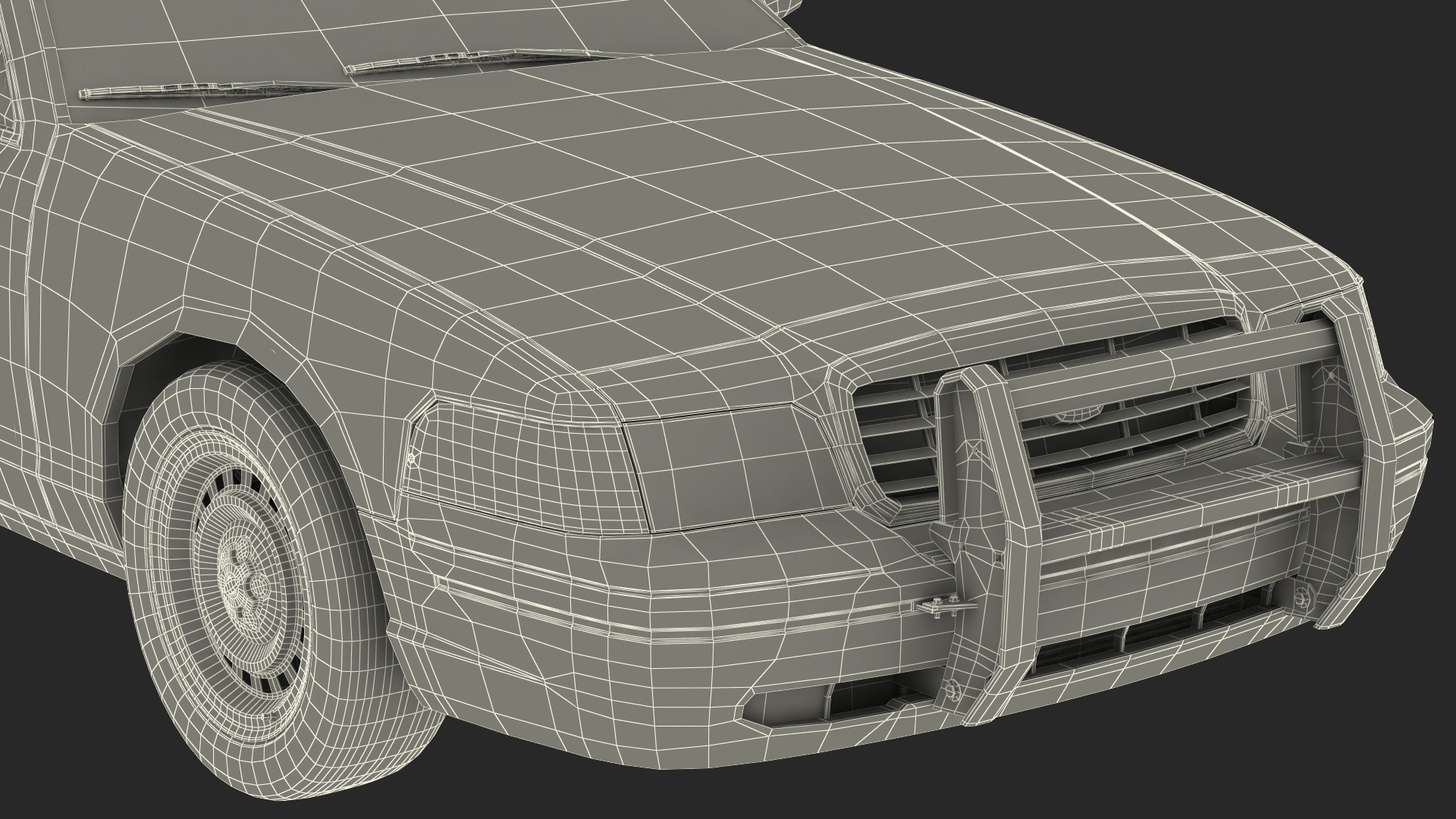 Ford Crown Victoria Police Car NYPD Rigged 3D