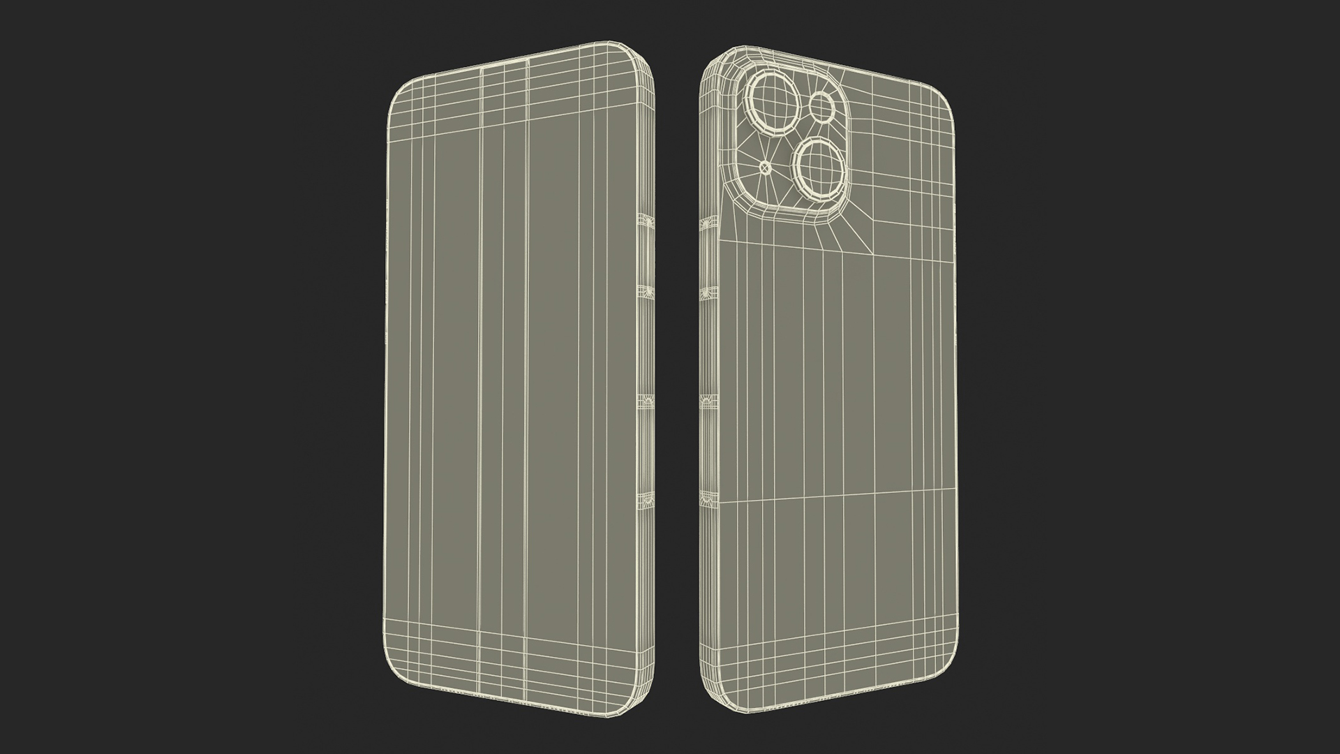 3D Pink IPhone 15 Plus with Cracked Glass model