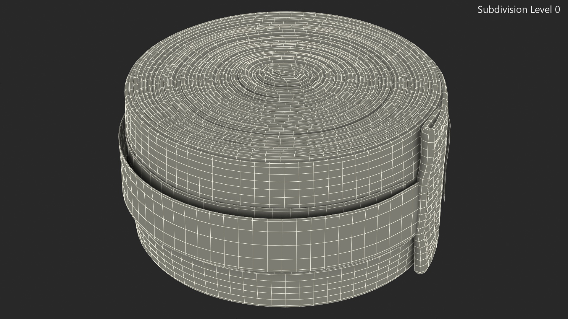 Black Boxing Hand Wrap Roll 3D