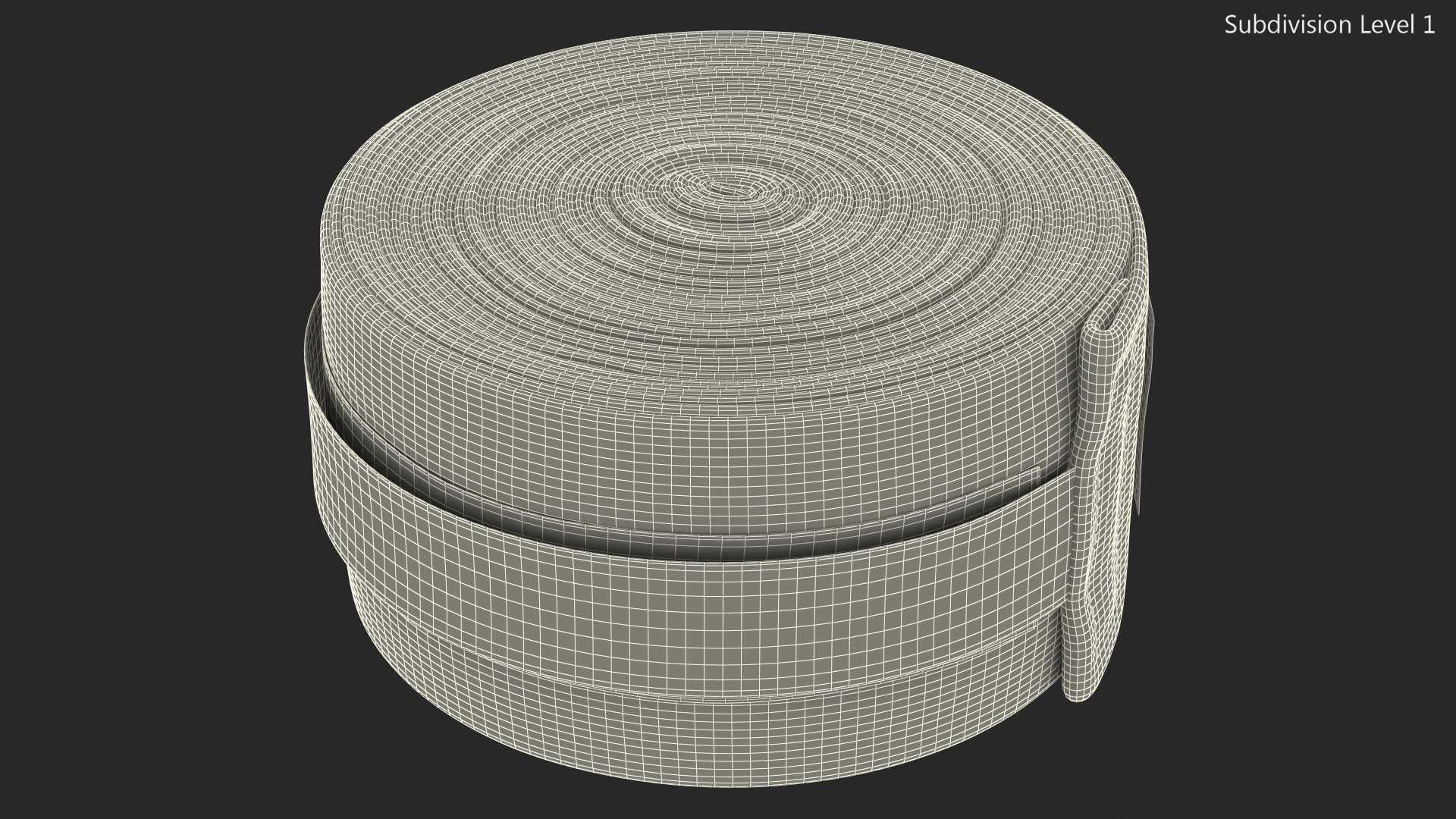 Black Boxing Hand Wrap Roll 3D