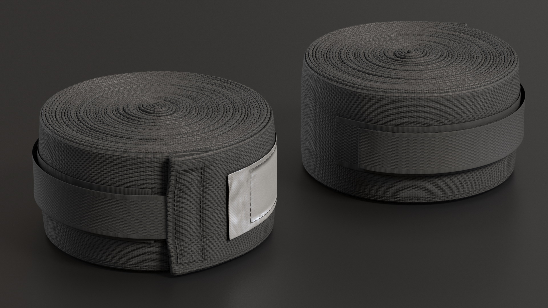 Black Boxing Hand Wrap Roll 3D