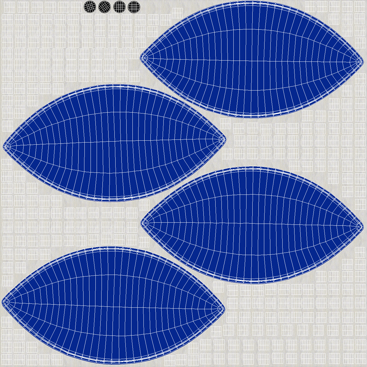 3D Circus Ball Blue