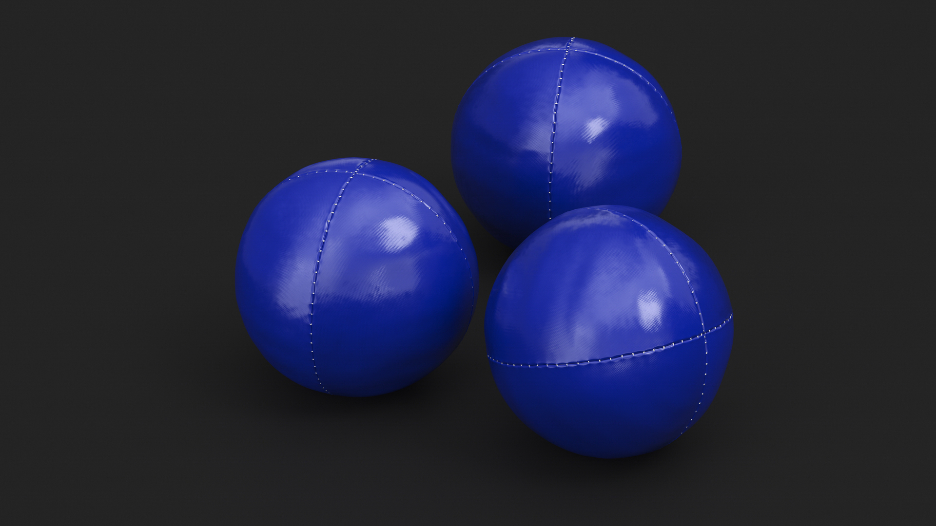 3D Circus Ball Blue