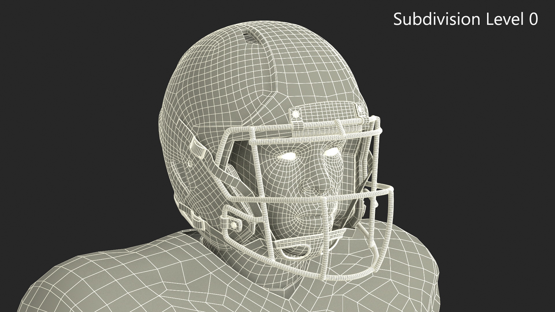 3D Red Uniform Black Man Football Player Rigged for Maya model