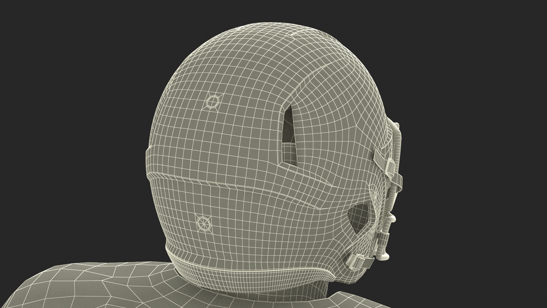 3D Red Uniform Black Man Football Player Rigged for Maya model