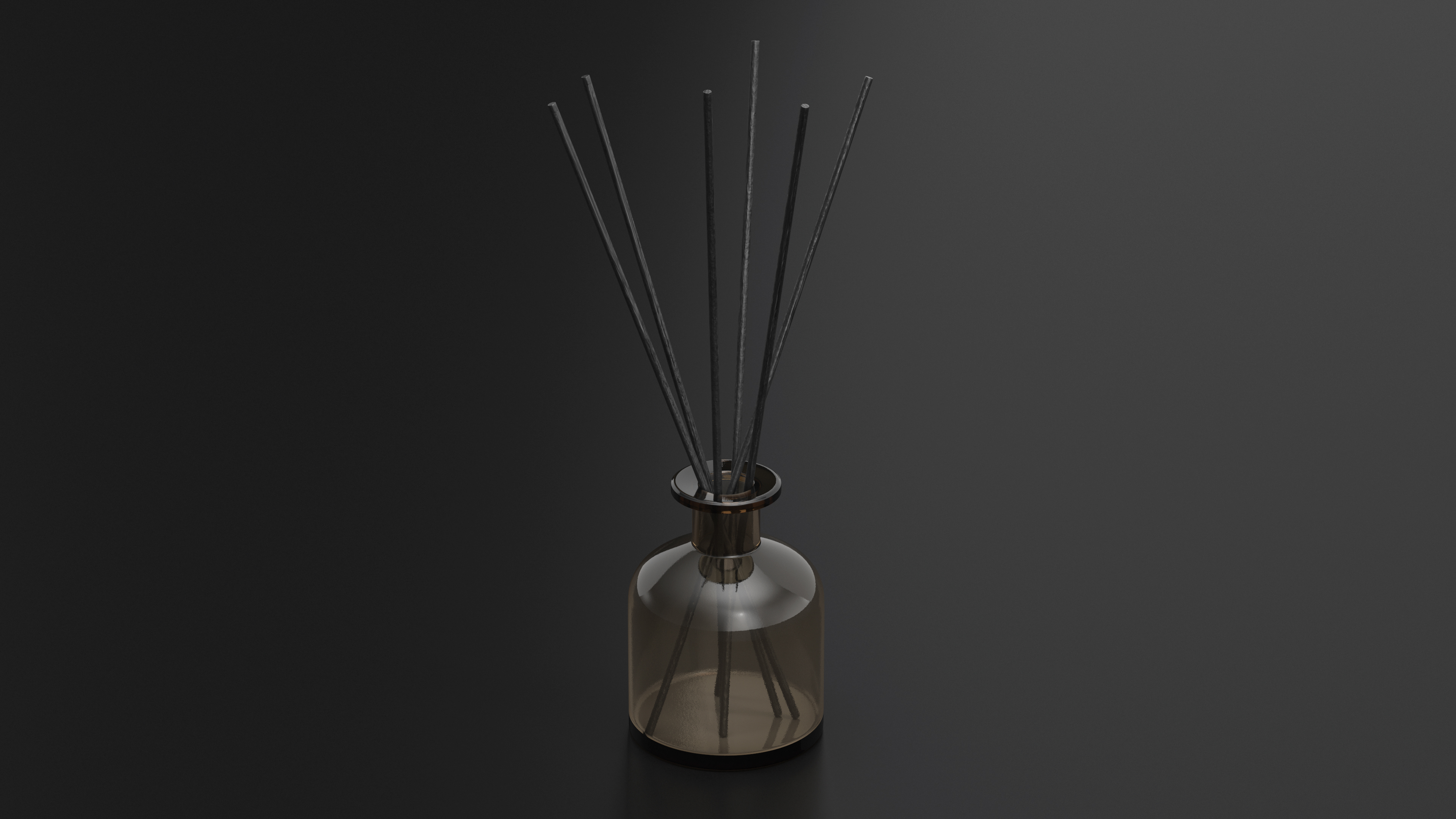 3D Aroma Reed Diffuser Bottle with Sticks model