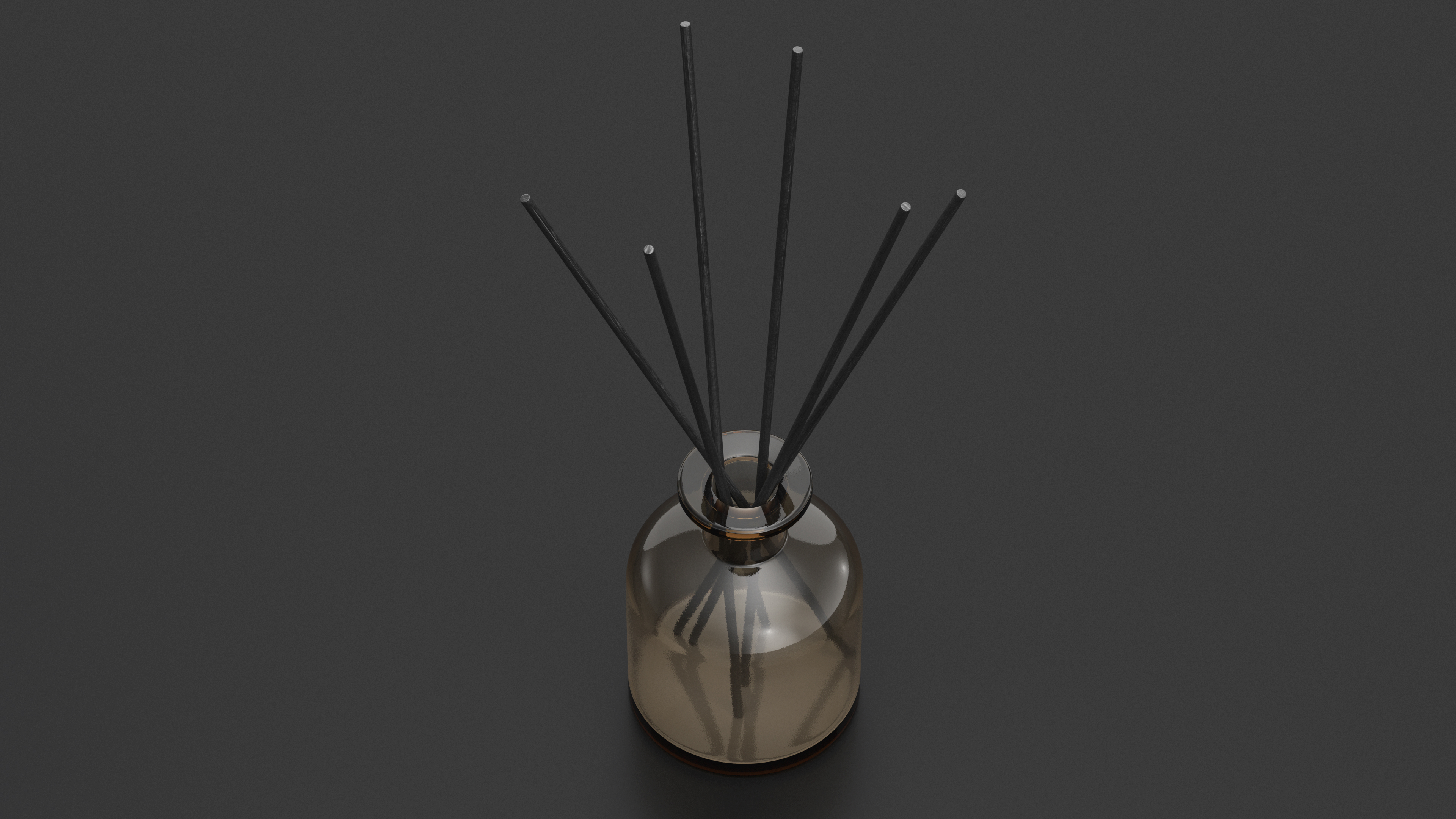 3D Aroma Reed Diffuser Bottle with Sticks model
