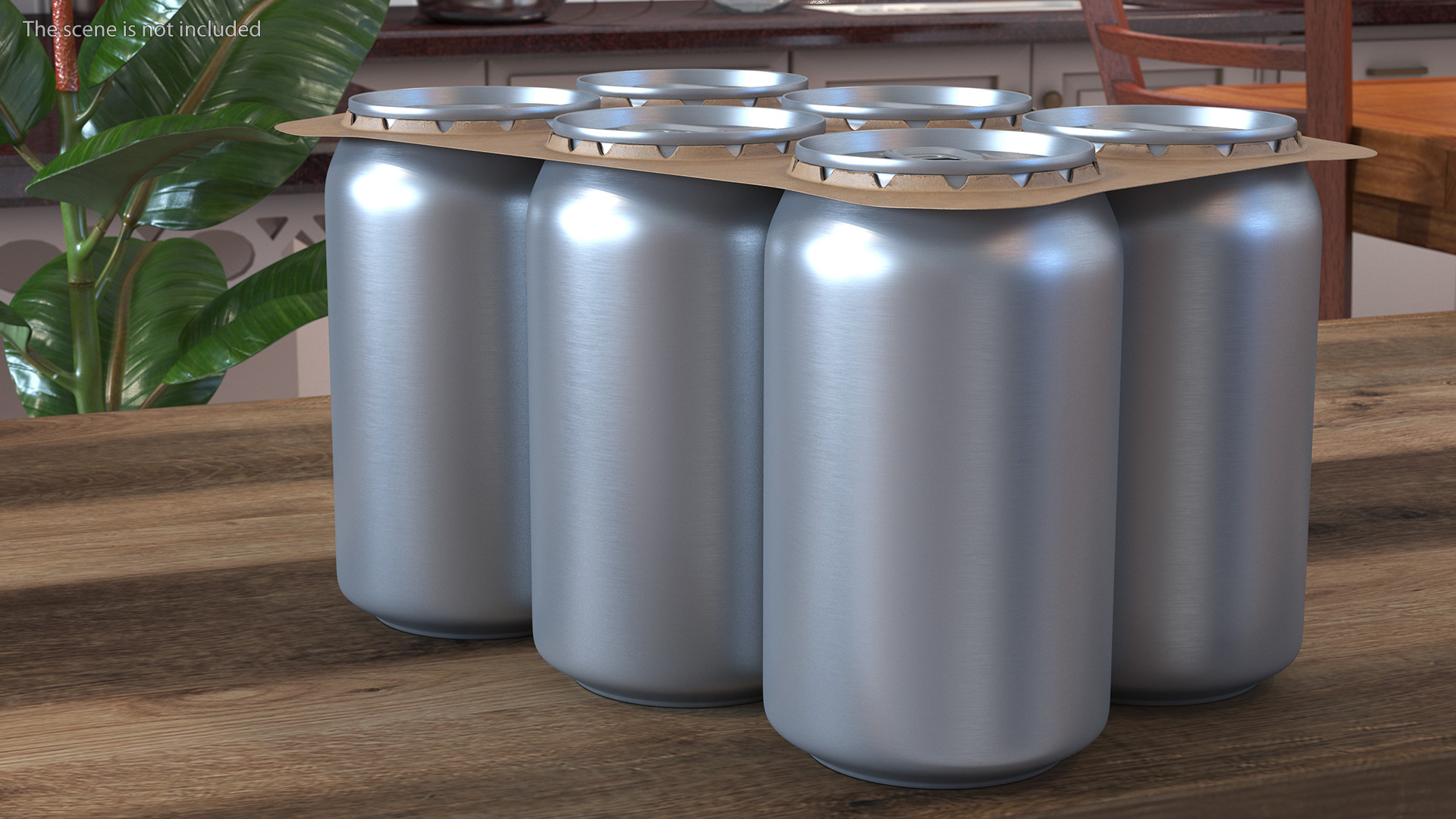 3D model Paperboard Packaging Solution for 6 Soda Cans