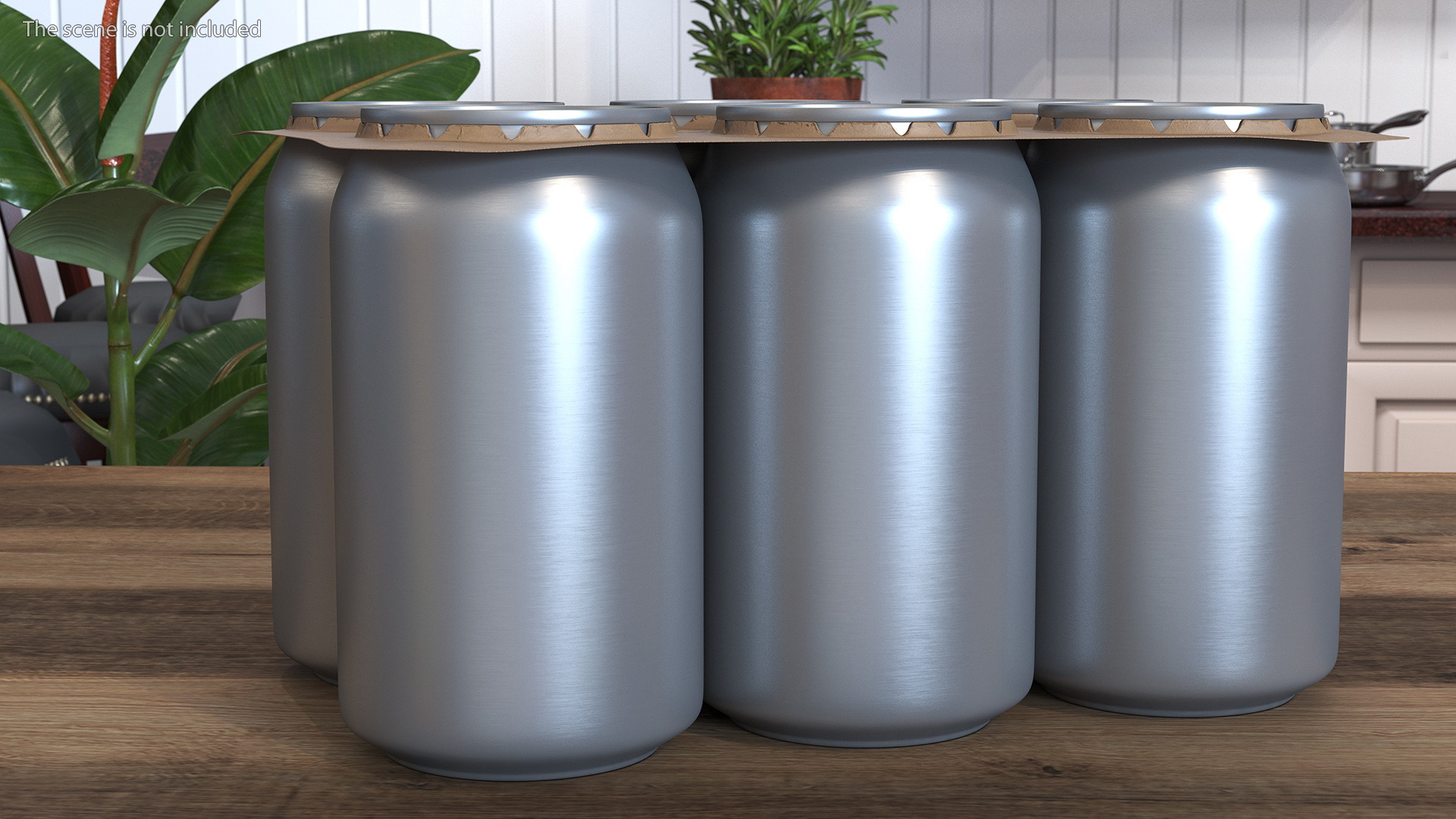3D model Paperboard Packaging Solution for 6 Soda Cans