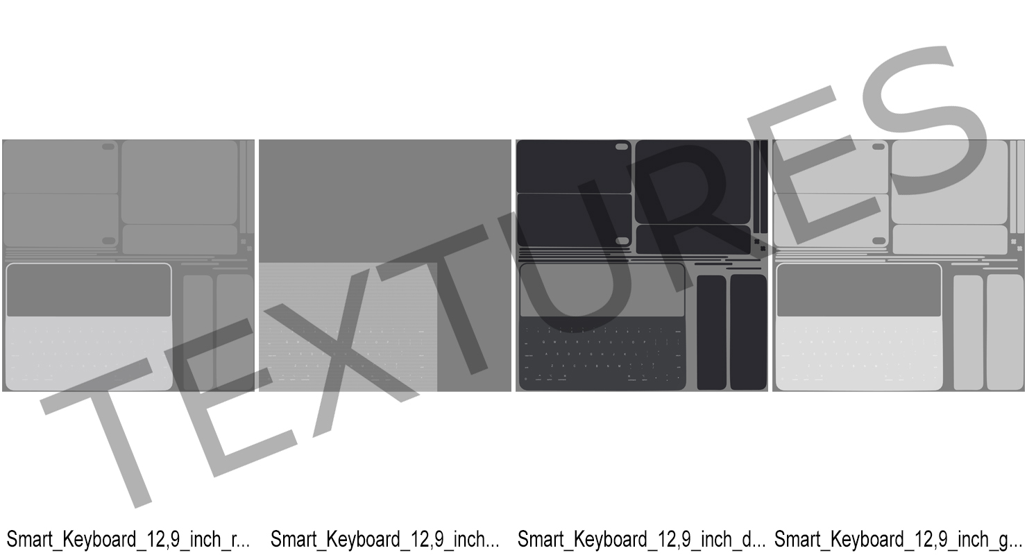 3D Smart Keyboard Rigged