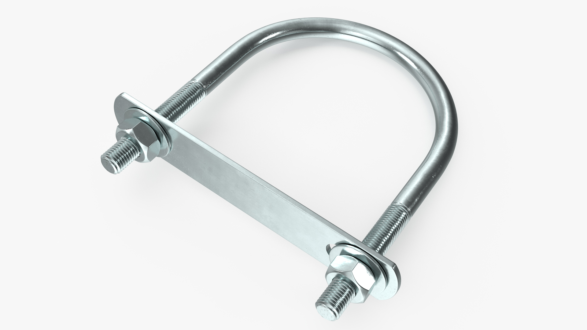 U Bolt for Fixed Base Steel 3D