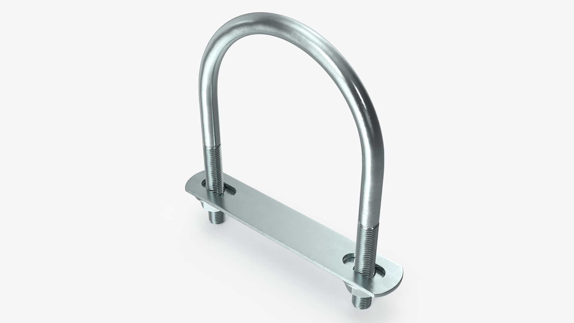 U Bolt for Fixed Base Steel 3D