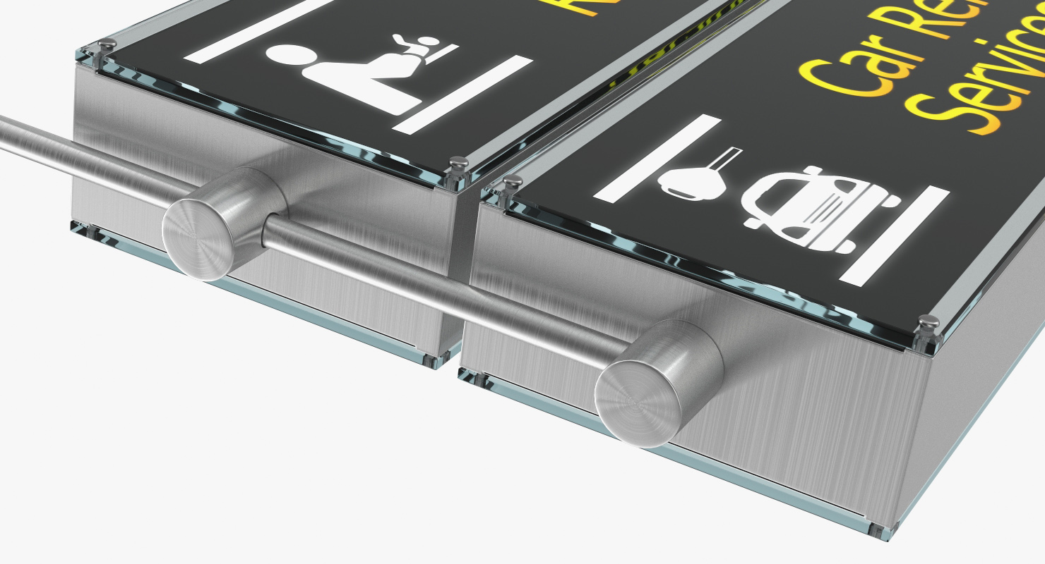 Airport Signs Nursing Room Car Rental 3D