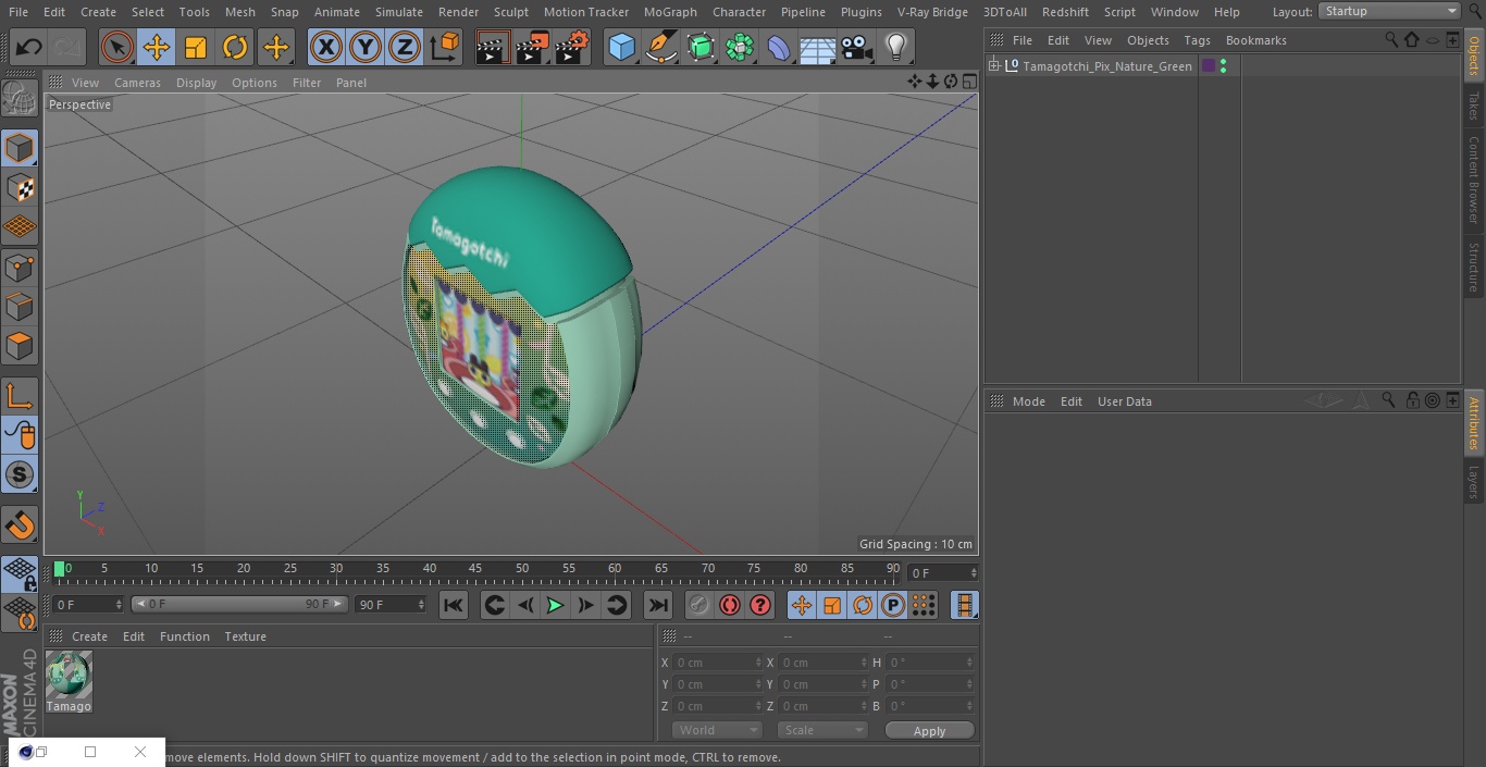 Tamagotchi Pix Nature Green 3D