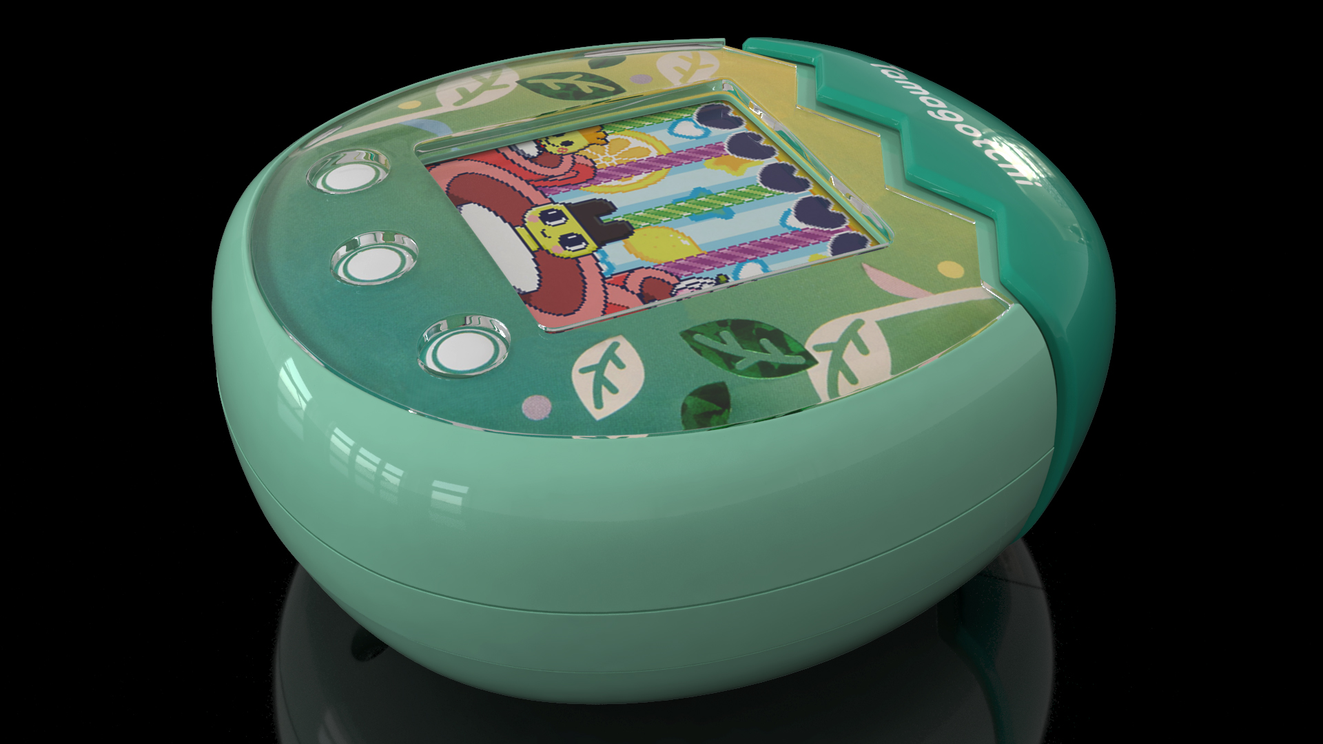 Tamagotchi Pix Nature Green 3D