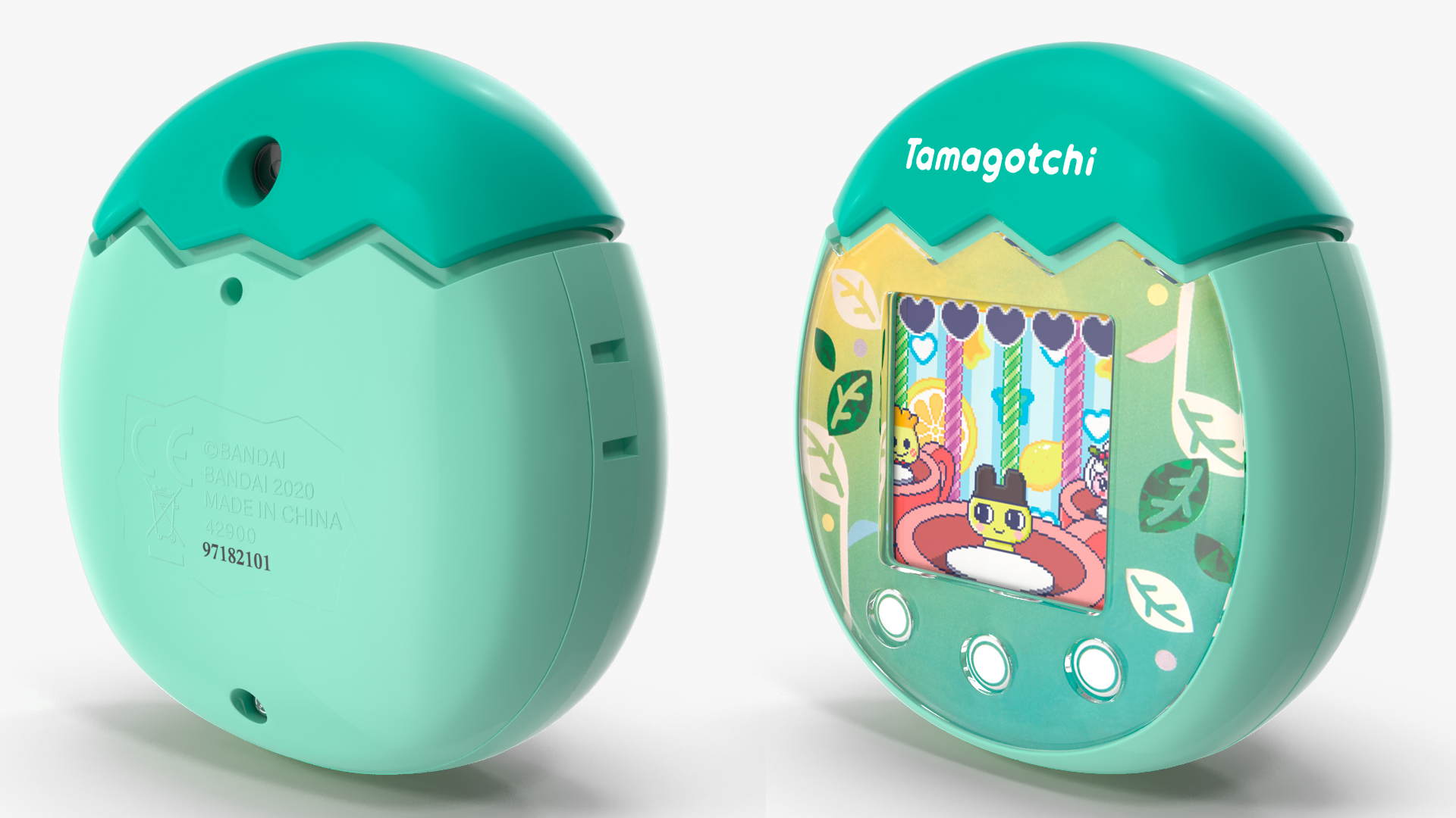 Tamagotchi Pix Nature Green 3D