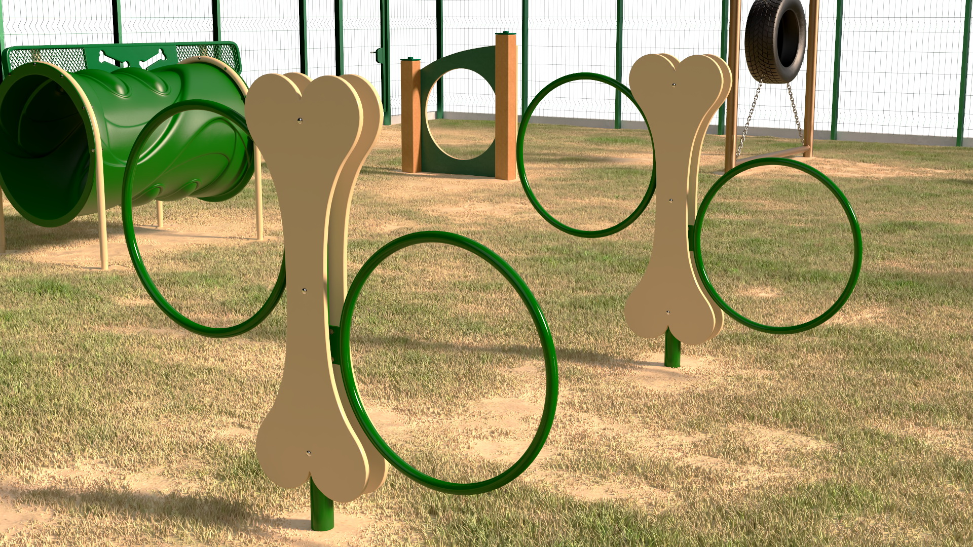 Dog Park Fur 3D