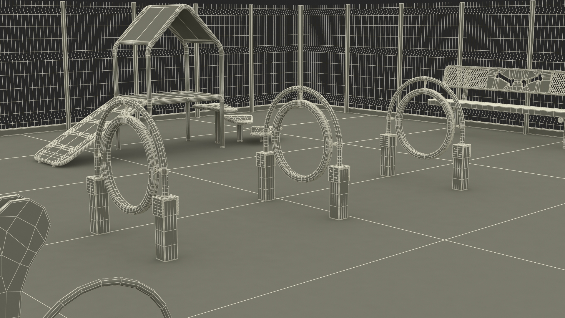 Dog Park Fur 3D