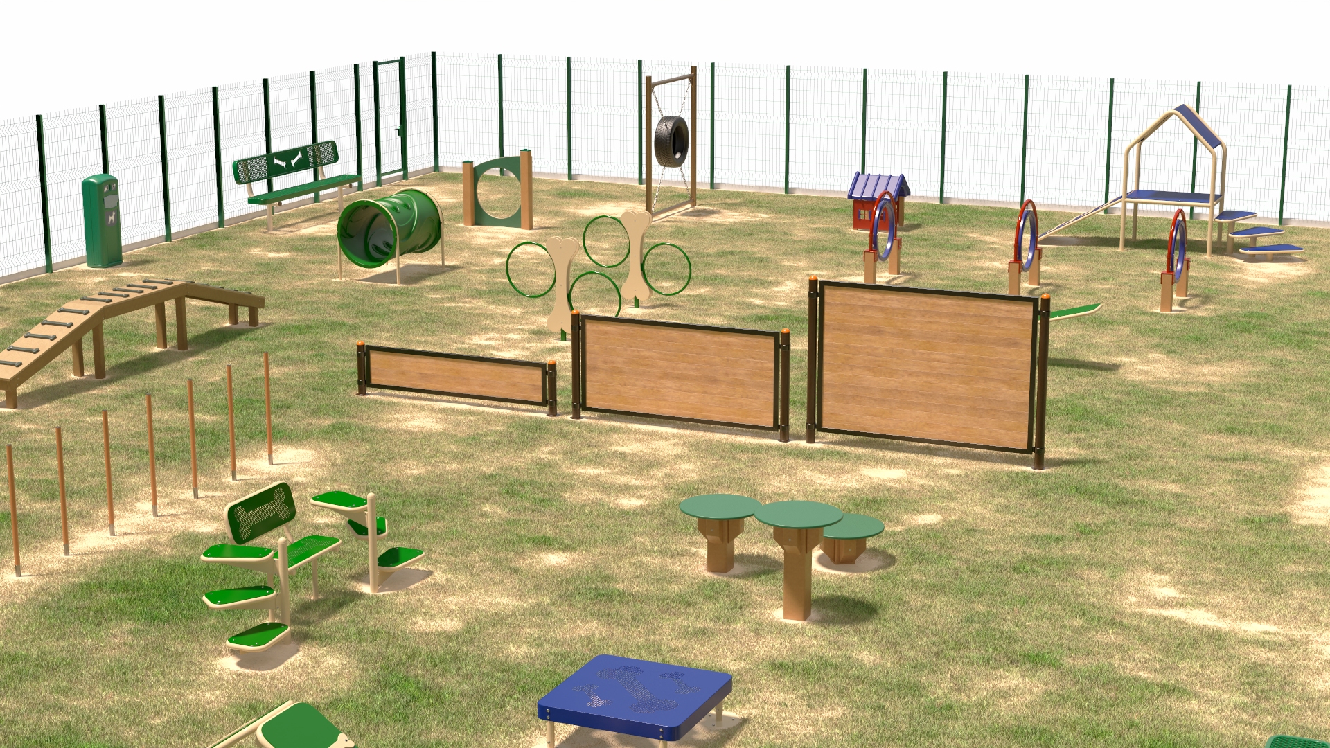 Dog Park Fur 3D